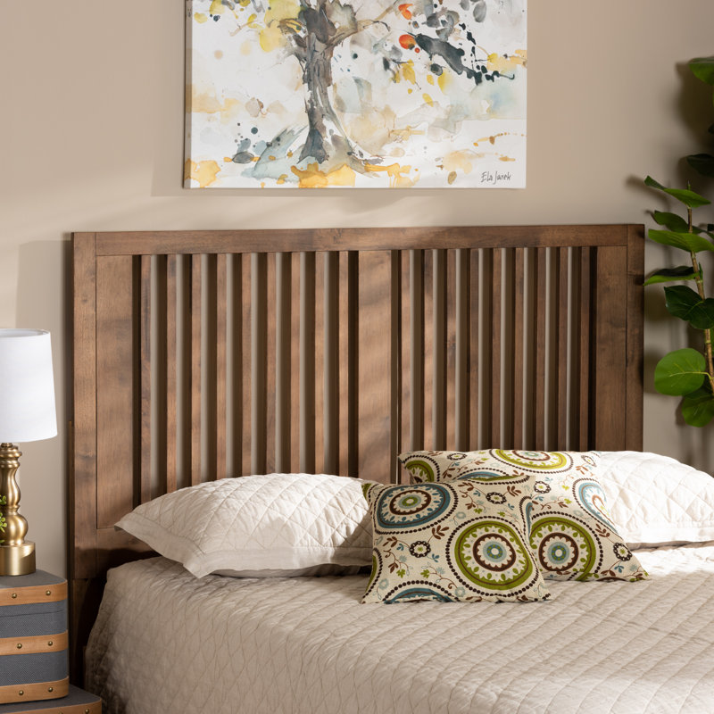 Beuford Solid Wood Headboard Wade Logan Size Queen